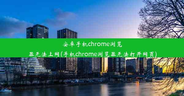 安卓手机chrome浏览器无法上网(手机chrome浏览器无法打开网页)