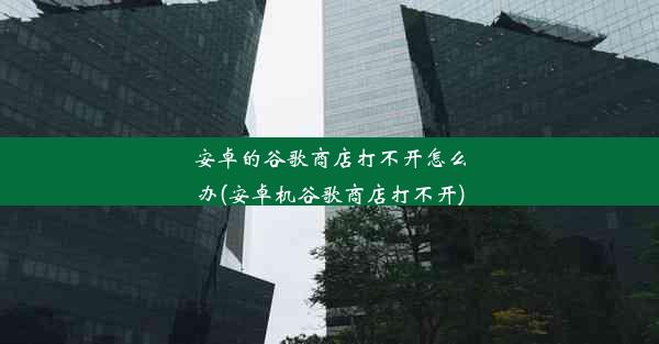 安卓的谷歌商店打不开怎么办(安卓机谷歌商店打不开)