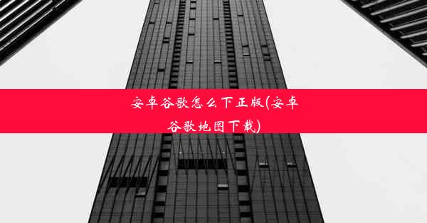 安卓谷歌怎么下正版(安卓谷歌地图下载)