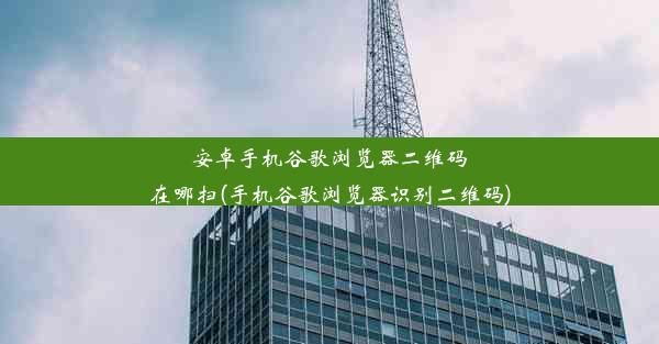 安卓手机谷歌浏览器二维码在哪扫(手机谷歌浏览器识别二维码)