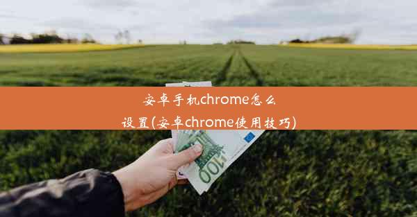 安卓手机chrome怎么设置(安卓chrome使用技巧)