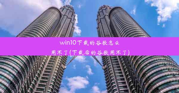 win10下载的谷歌怎么用不了(下载后的谷歌用不了)