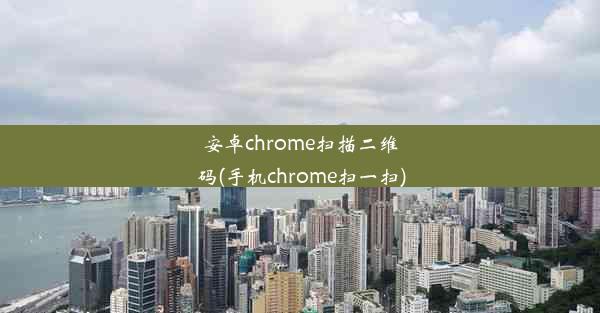 安卓chrome扫描二维码(手机chrome扫一扫)