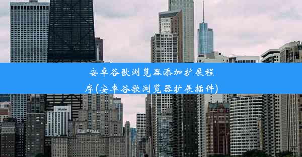 安卓谷歌浏览器添加扩展程序(安卓谷歌浏览器扩展插件)