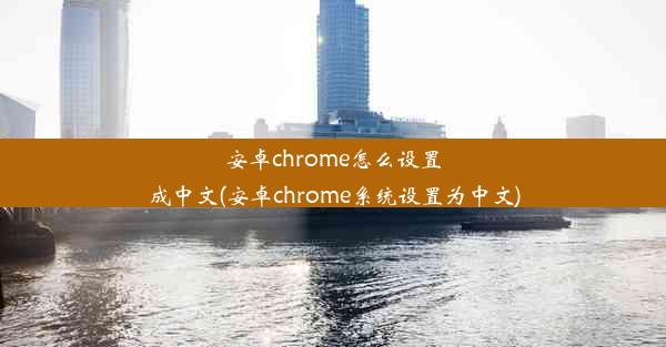 安卓chrome怎么设置成中文(安卓chrome系统设置为中文)