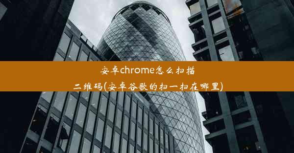 安卓chrome怎么扫描二维码(安卓谷歌的扫一扫在哪里)