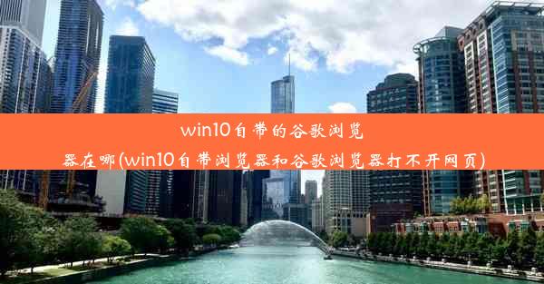 win10自带的谷歌浏览器在哪(win10自带浏览器和谷歌浏览器打不开网页)