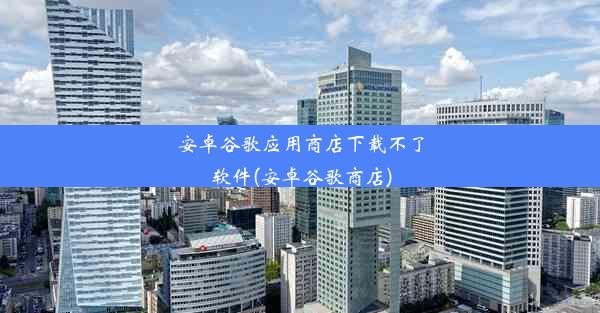 安卓谷歌应用商店下载不了软件(安卓谷歌商店)