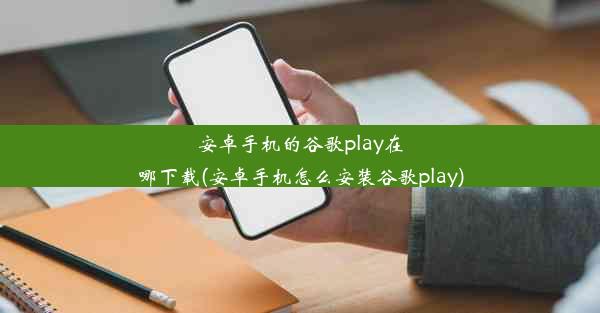 安卓手机的谷歌play在哪下载(安卓手机怎么安装谷歌play)