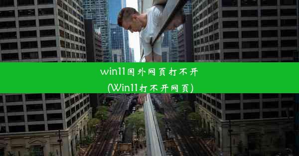 win11国外网页打不开(Win11打不开网页)