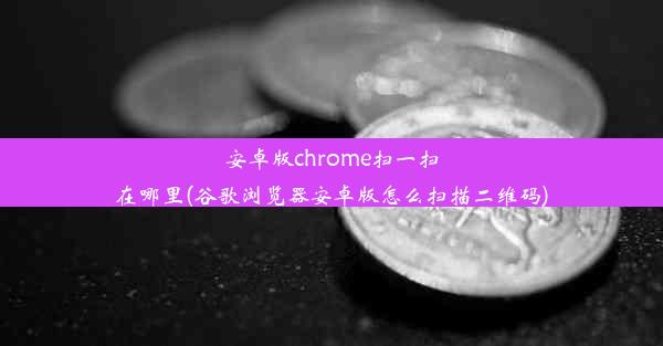 安卓版chrome扫一扫在哪里(谷歌浏览器安卓版怎么扫描二维码)