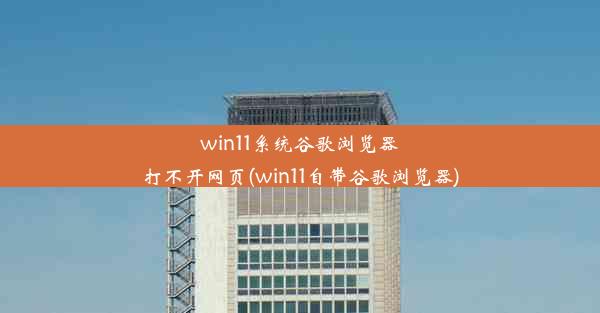 win11系统谷歌浏览器打不开网页(win11自带谷歌浏览器)