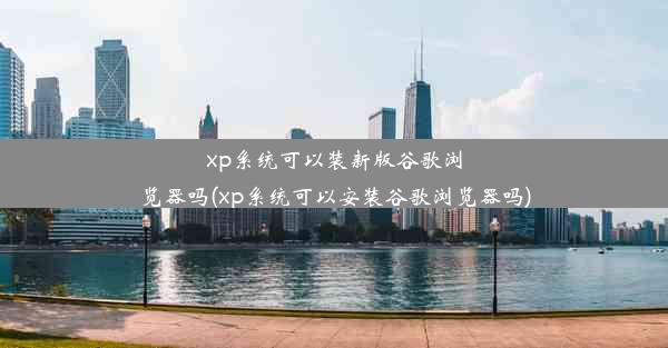 xp系统可以装新版谷歌浏览器吗(xp系统可以安装谷歌浏览器吗)