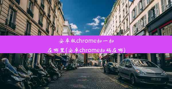 安卓版chrome扫一扫在哪里(安卓chrome扫码在哪)