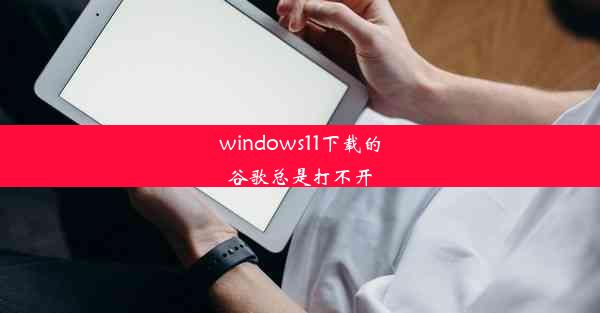 windows11下载的谷歌总是打不开