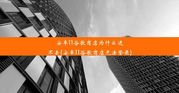 安卓11谷歌商店为什么进不去(安卓11谷歌商店无法登录)