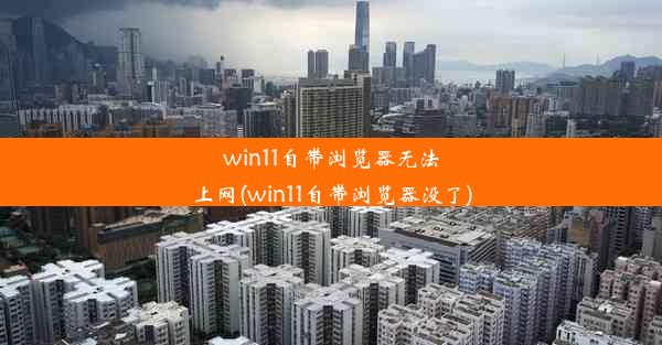 win11自带浏览器无法上网(win11自带浏览器没了)