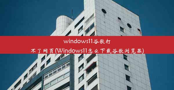 windows11谷歌打不了网页(Windows11怎么下载谷歌浏览器)