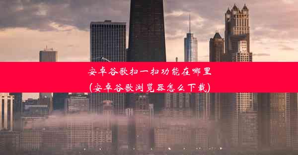 安卓谷歌扫一扫功能在哪里(安卓谷歌浏览器怎么下载)