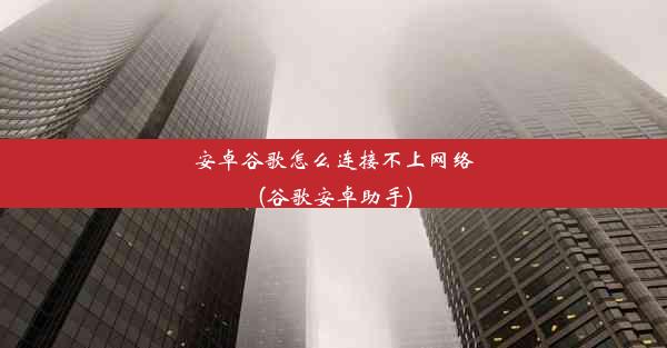 安卓谷歌怎么连接不上网络(谷歌安卓助手)