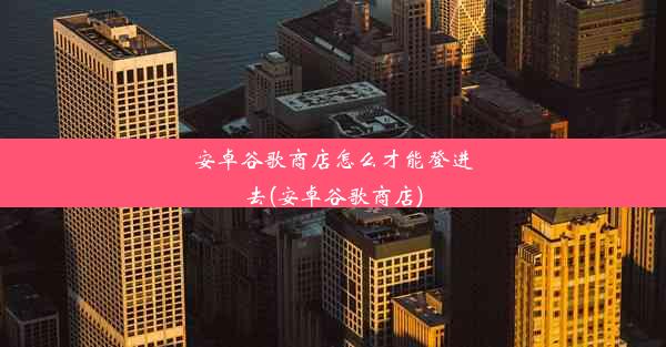 安卓谷歌商店怎么才能登进去(安卓谷歌商店)