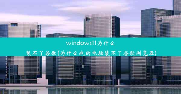 windows11为什么装不了谷歌(为什么我的电脑装不了谷歌浏览器)