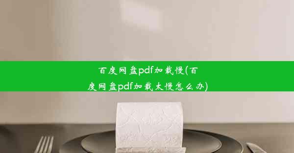 百度网盘pdf加载慢(百度网盘pdf加载太慢怎么办)