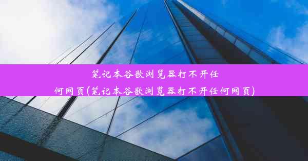 笔记本谷歌浏览器打不开任何网页(笔记本谷歌浏览器打不开任何网页)