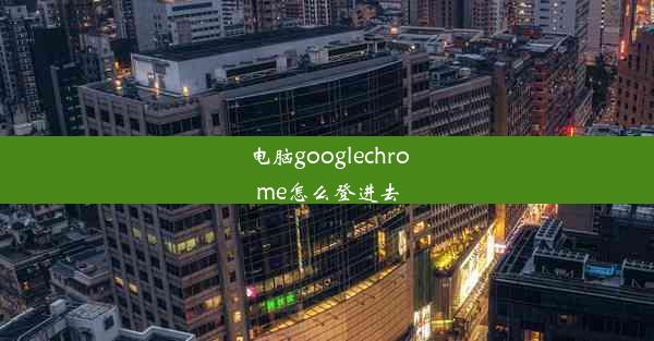 电脑googlechrome怎么登进去