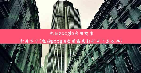 电脑google应用商店打开不了(电脑google应用商店打开不了怎么办)