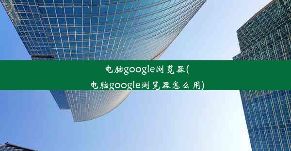 电脑google浏览器(电脑google浏览器怎么用)