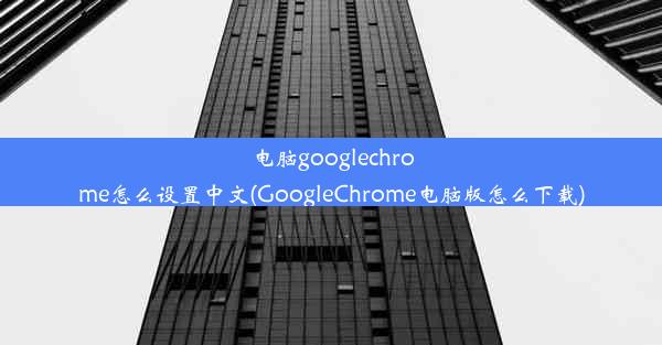 电脑googlechrome怎么设置中文(GoogleChrome电脑版怎么下载)