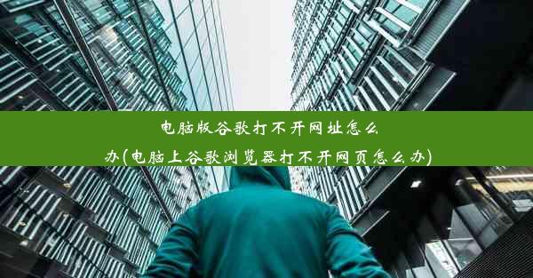 电脑版谷歌打不开网址怎么办(电脑上谷歌浏览器打不开网页怎么办)