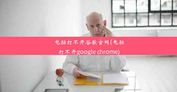 电脑打不开谷歌官网(电脑打不开google chrome)