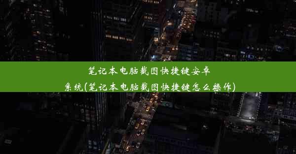 笔记本电脑截图快捷键安卓系统(笔记本电脑截图快捷键怎么操作)