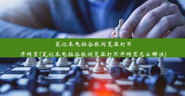 笔记本电脑谷歌浏览器打不开网页(笔记本电脑谷歌浏览器打不开网页怎么解决)