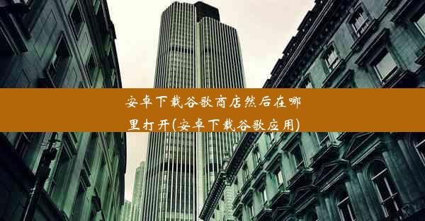 安卓下载谷歌商店然后在哪里打开(安卓下载谷歌应用)