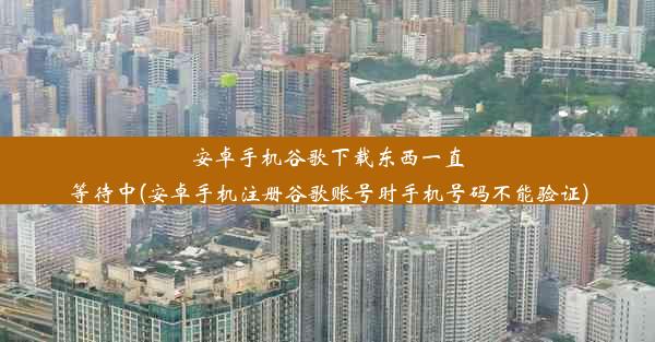 安卓手机谷歌下载东西一直等待中(安卓手机注册谷歌账号时手机号码不能验证)